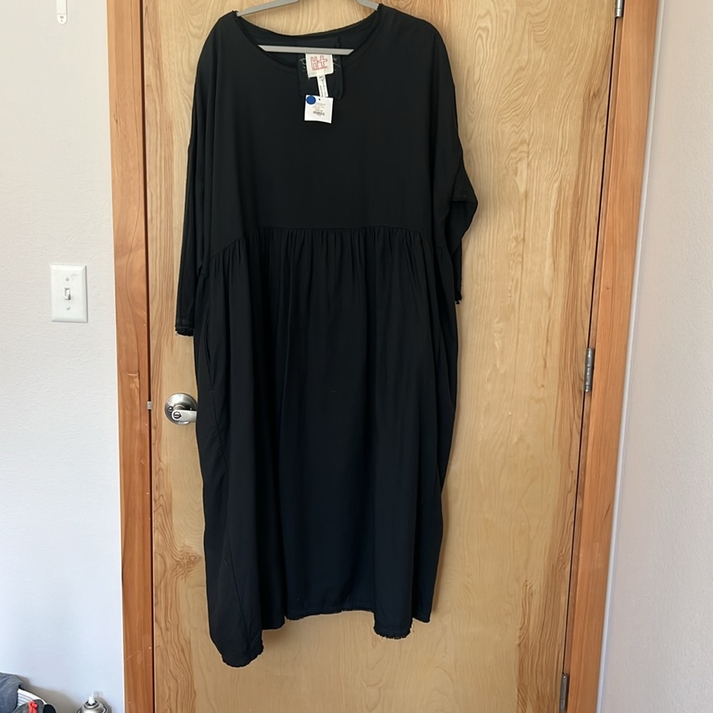 H+ Hannoh Wessel Dolly Crepe Dress Size 40 Made in Italy NWT
